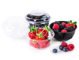 Cream-bowl КД-117, black, h-23 mm, 200 ml, d-110 mm