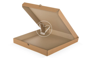 Коробка для пиццы, 330*330*40 мм, гофро, крафт