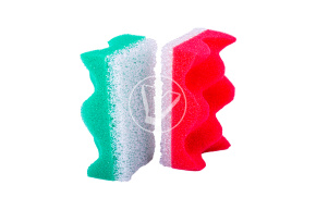 Губка для деликатной уборки, 90 мм, 2 шт/уп, Мистер Бульк