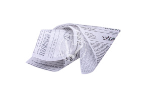 Moisture-resistant wrapping paper, white, 390*390 mm