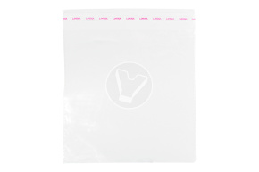 Transparent bag with adhesive tape, 20*20 cm, 25 microns