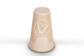 Cup 400 ml, for hot drinks, beige, PP