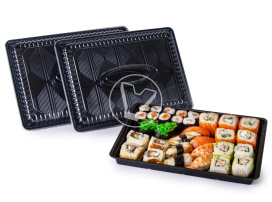 Дно для суши КД-004, черное, 306*216*23 мм