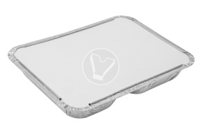 Lid for aluminum container C2 with 2 sections, Lamina