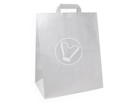 Пакет с прямыми ручками, белый, 350*150*450 мм