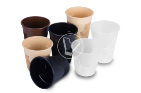 Cup 350 ml, for hot drinks, black, PP