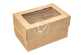 Ланч-бокс самосборный OneBox 1200 мл, крафт