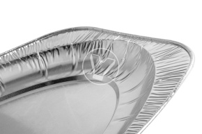 Aluminum dish, oval, 430*288*19 mm