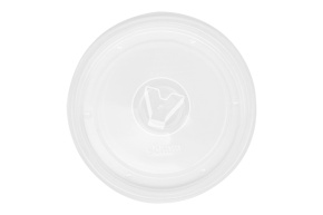 Пластиковая крышка для бумажных супниц EcoSoup 250/360 мл, прозрачная, d 90 мм, Verde Vita