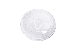 Крышка плоская типа А, прозрачная, без заглушки, 50 шт/уп