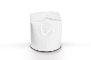 Paper container for China Box noodles, white, 750 ml