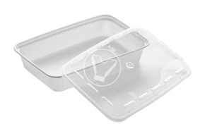 Container 830 ml with lid, 1 section