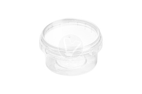 Банка с крышкой, прозрачная, d 69 мм, 80 мл