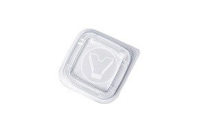 Lid for container SpK-0909K, 93*93*15 mm, transparent, StirolPlast