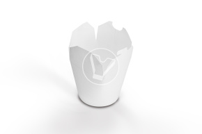 Paper container for China Box noodles, white, 750 ml