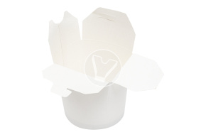 Paper container for China Box noodles, white, 500 ml