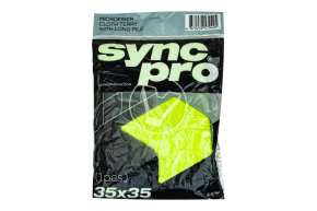 Салфетка из микрофибры с длинным ворсом 35*35, 320 гсм, SyncPro (салатовая)