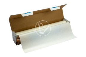 Baking paper in a case with a built-in knife, width 45 cm, 75 m, Verde Vita