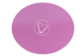Cake board without holder, round, d 280 mm, height 2.5 mm, pink, 10 pcs/pack, “Confectioner”