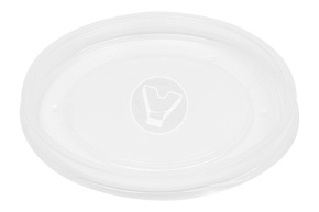 Plastic lid for paper soup bowl EcoSoup 760 ml, transparent, d 116 mm, Verde Vita
