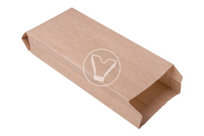 Пакет с плоским дном, крафт, 90*40*240 мм