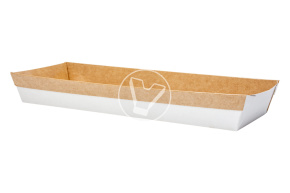 Лоток BAKEBOX, 550 мл, 235/220*105/75*80/30 мм, крафт