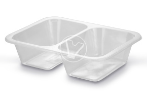 Sealing container, transparent, 180*137*45 mm, 626 ml