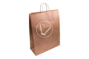 Пакет крафт с крученой ручкой, 350*150*450 (Вита Групп)