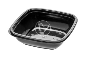 Контейнер СпК-1616, 500 мл, 160*160*45 мм, черный, СтиролПласт