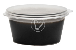 Sauce bowl with combined lid 1246P, transparent, 50 ml
