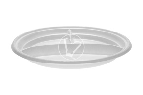 Flat plate, with three sections, diameter 205 mm, StirolPlast