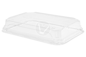 PET lid for Pratico container, 185*129*24mm