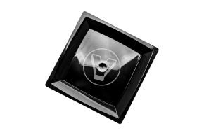 Тарелка квадратная, плоская, 172*172 мм, черная