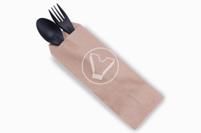 Bag for flat-bottomed devices, 80*220 mm, kraft