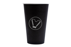 Стакан 400 мл, черный, d 90 мм, Unikscup
