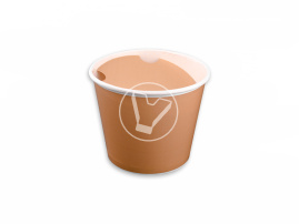 Paper basket with lid, 1000 ml, V 46, craft