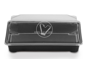 Спк-19 дно для суши, без крышки, черное ПП Премиум