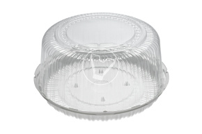 Cake container, white, T-265, diameter 265 mm