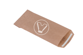Bag for flat-bottom cutlery, 70*220 mm, kraft with adhesive tape