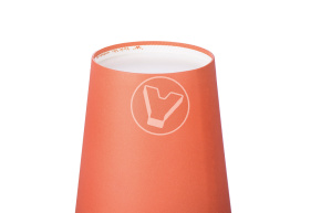 Paper cup 350 ml, red, d 90 mm