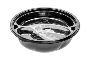 Контейнер СпК-190, 1000 мл, черный, СтиролПласт