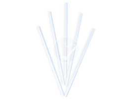 Трубочки бумажные, d 8 мм, 230 мм, 250 шт/уп
