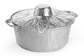 Форма алюминиевая "Кастрюля" с крышкой Y252, 2300 мл, 252*160*98 мм, Lamina