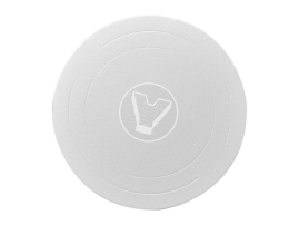 Подложка без держателя, круглая, d 280 мм, высота 2,5 мм, белая, 10 шт/уп, "Кондитер"