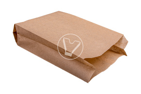 Пакет с V дном, крафт, БУН, 140*60*250 мм