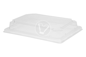 Lid to the bottom for sushi, transparent, SpK-19, 188*123*35 mm