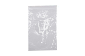 Plastic poly bag with resealable lock, 120*170 mm