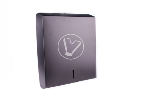 Paper towel dispenser Z laying, black chrome