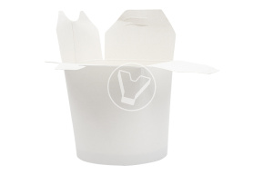 Paper container for China Box noodles, white, 500 ml