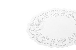 Paper lace doilies, round, d 110 mm, white, 250 pcs/pack, Deco